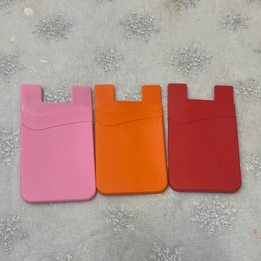 Colorful Silicone Card Holders for Phones